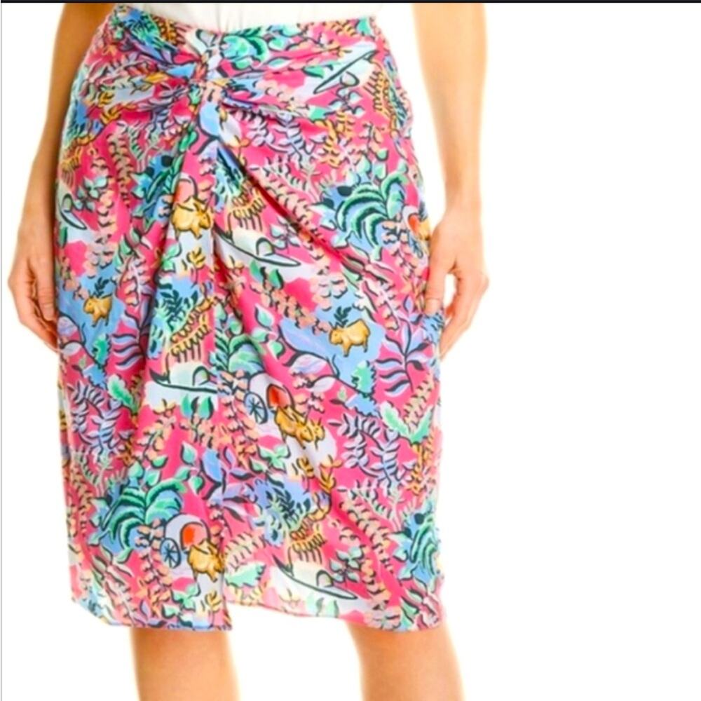 J. Mclaughlin Blakely Tropical Floral Pencil Skirt Size 6 - Picture 1 of 12